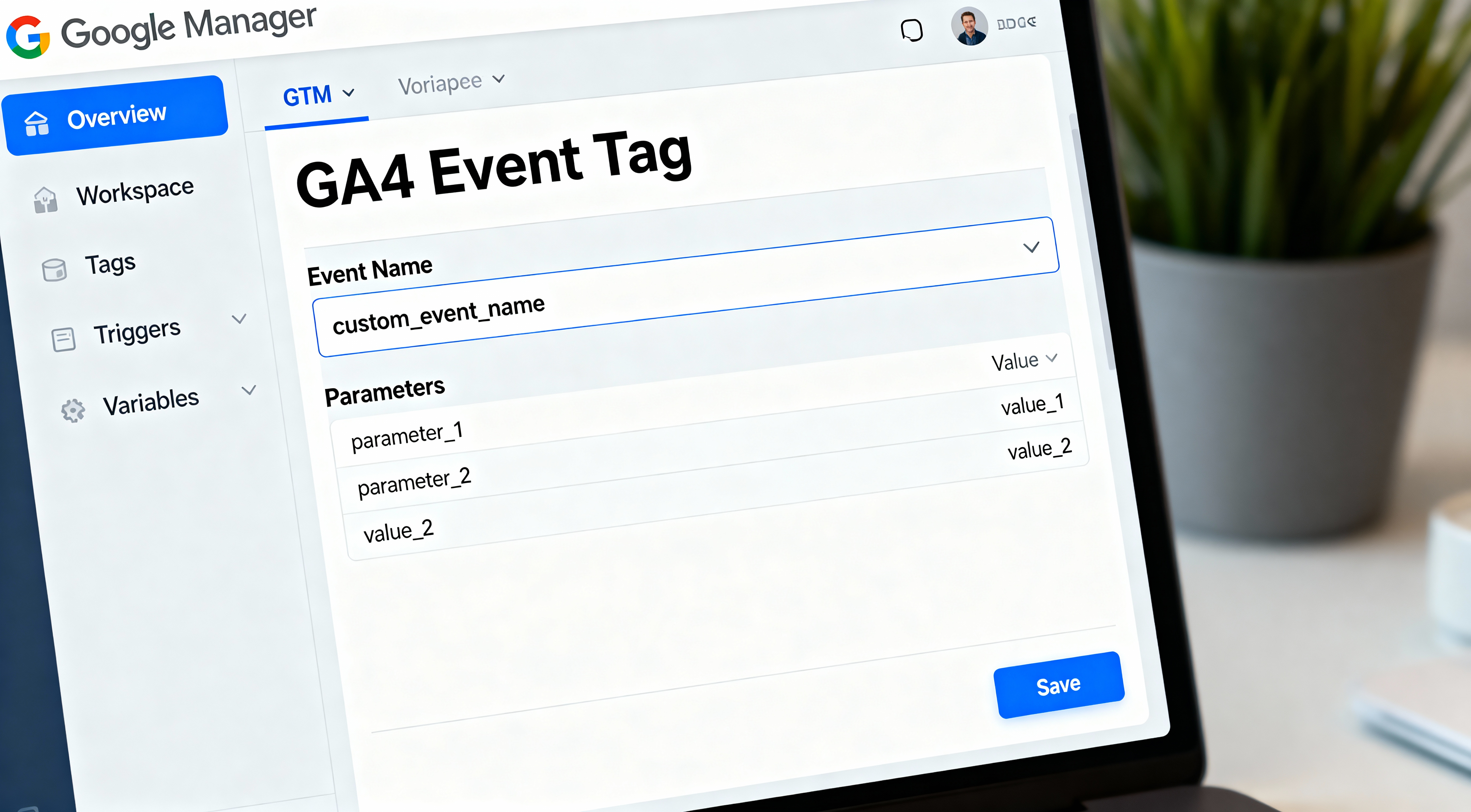 Google Tag Manager Custom Event Configuration