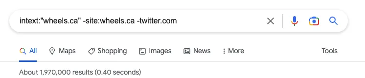 Finding keyword mentions on other sites